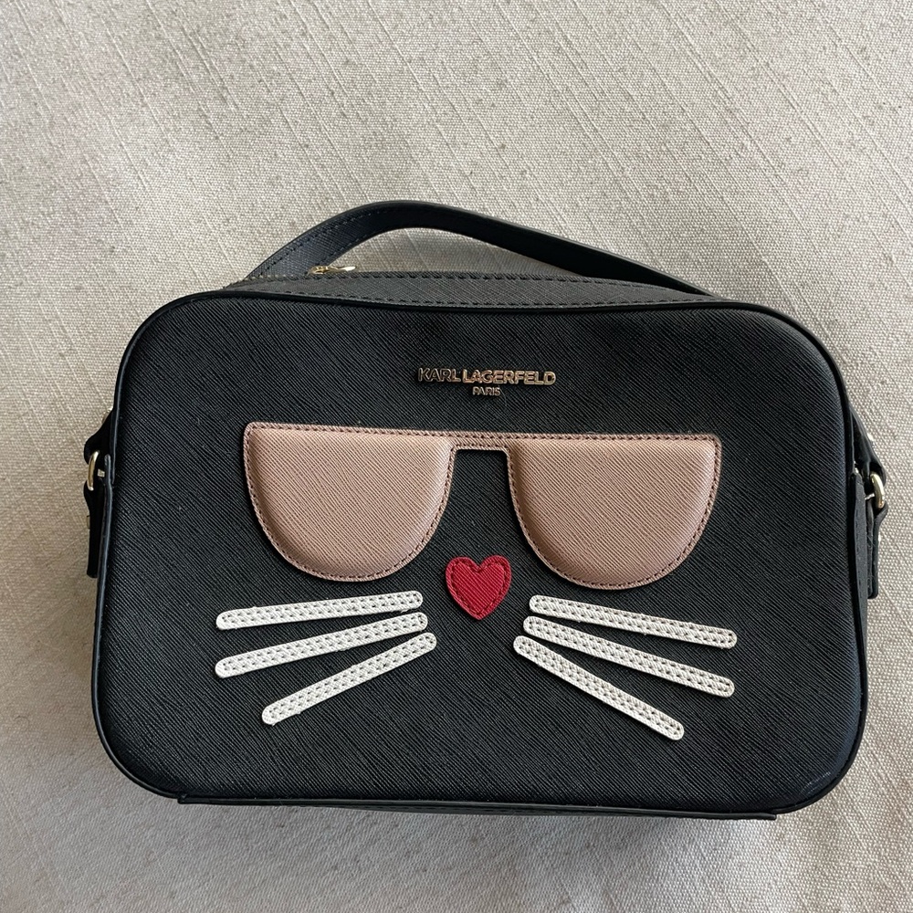 Karl Lagerfeld Paris Maybelle Cat Crossbody Bag - Picture 2 of 7